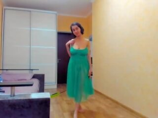 बड़ा myla एंजल में हरा transparent dress&excl;