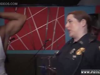 Lesbian police officer and angell summers police gangbang Raw video