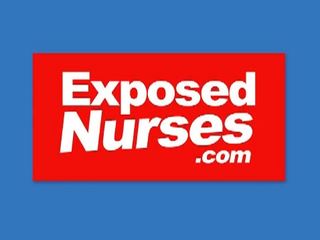 Exposed Nurses: fabulous nurse playing with her speculum