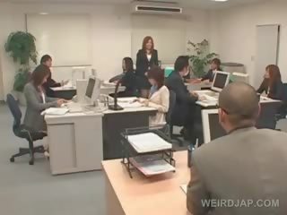 Japanese babe Gets Roped To Her Office Chair And Fucked