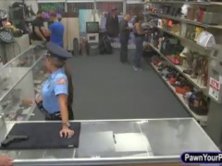 Police Officer Pawns Her Pussy For Money