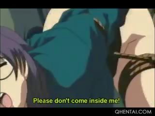 Hentai Hottie In Glasses Gets Cunt Smashed In Her Dreams