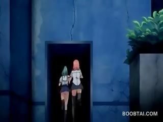 Söta animen tonårs baben visning henne penisen sugande skills