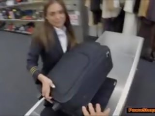 Latina Stewardess Sucks prick For Money